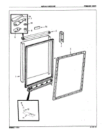 02 - Freezer Door parts for Maytag Freezer RCV5HE / W8902 from AppliancePartsPros.com