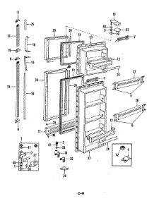 02 - Freezer Door parts for Magic Chef Refrigerator RD22EY-3A / 5M43A from AppliancePartsPros.com