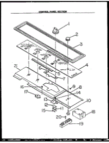 02 - Control Panel Section parts for Amana Cooktop RDS-648-UK / RDS-648-U K from AppliancePartsPros.com