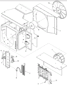 02 - Fan And Control Assembly parts for Amana Air Conditioner RE14010C2D / PRE14010C2DD from AppliancePartsPros.com