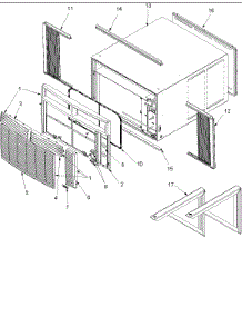 03 - Outer Case Assy parts for Amana Air Conditioner RE14010C2D from AppliancePartsPros.com