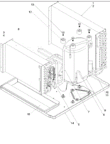 02 - Evaporator, Condenser & Compressor parts for Amana Air Conditioner RE18010C2D REV / RE18010C2D C from AppliancePartsPros.com