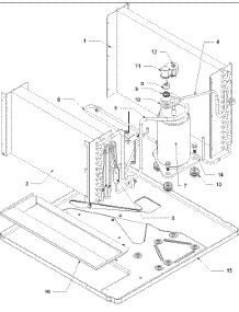 02 - Evaporator, Condenser & Compressor parts for Amana Air Conditioner RE18090C2DR REV / RE18090C2DR C from AppliancePartsPros.com