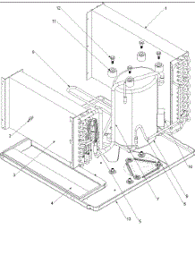 02 - Evaporator, Condenser And Compressor parts for Amana Air Conditioner REF18090C5ER RE / REF18090C5ER A from AppliancePartsPros.com