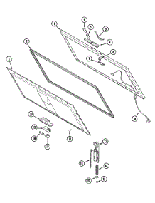 02 - Lid parts for Maytag Freezer RFC1500AAW from AppliancePartsPros.com