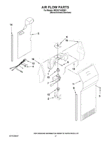 10 - Air Flow Parts parts for Maytag Refrigerator MSD2274VEM01 from AppliancePartsPros.com