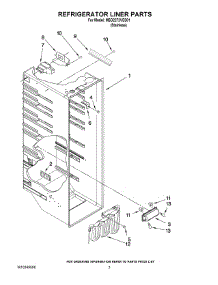 02 - Refrigerator Liner Parts parts for Maytag Refrigerator MSD2272VES01 from AppliancePartsPros.com
