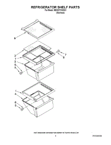 03 - Refrigerator Shelf Parts parts for Maytag Refrigerator MSD2272VES01 from AppliancePartsPros.com