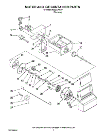 05 - Motor And Ice Container Parts parts for Maytag Refrigerator MSD2272VES01 from AppliancePartsPros.com