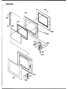 05 - Door Assy parts for Amana Microwave RFS511SW2 / P1300104M X from AppliancePartsPros.com