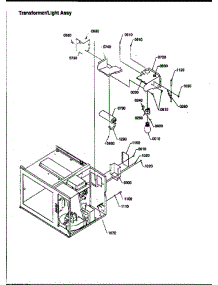 03 - Transformer / Light Assy parts for Amana Microwave RFS511SW2 / P1300104M X from AppliancePartsPros.com
