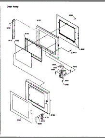 02 - Door Assy parts for Amana Microwave RFS59MP / P1300102M X from AppliancePartsPros.com