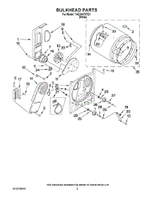 03 - Bulkhead Parts parts for Maytag Dryer YAED4475TQ1 from AppliancePartsPros.com