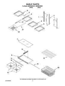 06 - Shelf Parts parts for Maytag Refrigerator ABB192ZWEB1 from AppliancePartsPros.com
