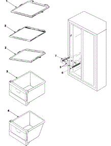 05 - Freezer Shelves parts for Samsung Refrigerator RH2777AT from AppliancePartsPros.com