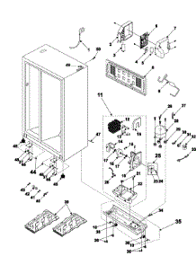 10 - Machine Compartment & Cabinet Back parts for Samsung Refrigerator RH2777AT from AppliancePartsPros.com