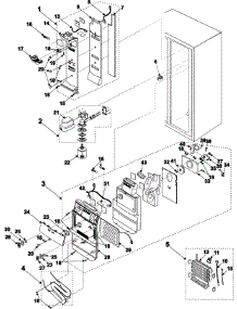 11 - Refrigerator Compartment parts for Samsung Refrigerator RH2777AT from AppliancePartsPros.com