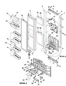 12 - Refrigerator Door parts for Samsung Refrigerator RH2777AT from AppliancePartsPros.com