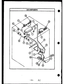 02 - Gas Components parts for Amana Range RHS365 from AppliancePartsPros.com