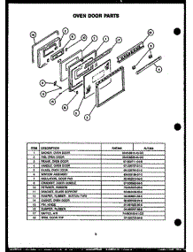 04 - Oven Door Parts parts for Amana Range RHT365 from AppliancePartsPros.com