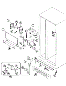 04 - Fresh Food Compartment parts for Hoover Refrigerator RISBS560N from AppliancePartsPros.com