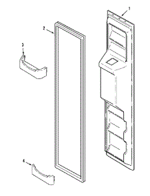 05 - Freezer Inner Door parts for Hoover Refrigerator RISBS620RB from AppliancePartsPros.com