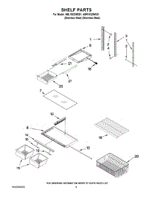 05 - Shelf Parts parts for Maytag Refrigerator ABL192ZWES1 from AppliancePartsPros.com