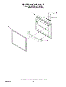 07 - Freezer Door Parts parts for Maytag Refrigerator ABL192ZWES1 from AppliancePartsPros.com