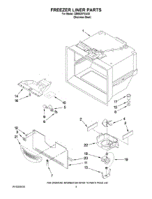 03 - Freezer Liner Parts parts for Maytag Refrigerator GB5525PEAS5 from AppliancePartsPros.com