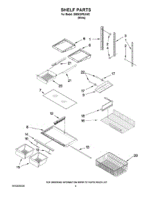05 - Shelf Parts parts for Maytag Refrigerator GB5525PEAW2 from AppliancePartsPros.com