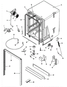 05 - Tub parts for Jade Dishwasher RJDW2481B from AppliancePartsPros.com