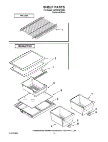 05 - Shelf Parts parts for Maytag Refrigerator A8RXNGFXD00 from AppliancePartsPros.com