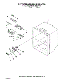 02 - Refrigerator Liner Parts parts for Maytag Refrigerator AB2225PEKW5 from AppliancePartsPros.com