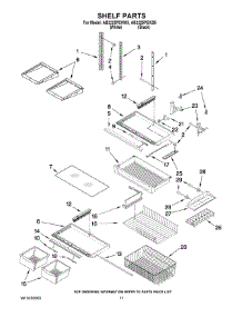06 - Shelf Parts parts for Maytag Refrigerator AB2225PEKW5 from AppliancePartsPros.com