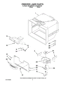 03 - Freezer Liner Parts parts for Maytag Refrigerator AB2225PEKB5 from AppliancePartsPros.com