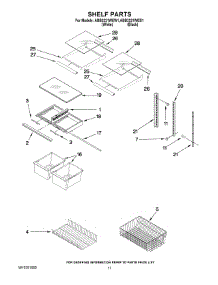 07 - Shelf Parts parts for Maytag Refrigerator ABB2221WEW1 from AppliancePartsPros.com