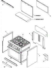 04 - Oven Body parts for Jade Range RJRD3010A from AppliancePartsPros.com