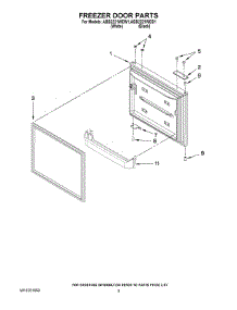 03 - Freezer Door Parts parts for Maytag Refrigerator ABB2221WEB1 from AppliancePartsPros.com