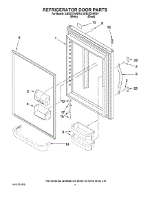 05 - Refrigerator Door Parts parts for Maytag Refrigerator ABB2221WEB1 from AppliancePartsPros.com