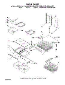 07 - Shelf Parts parts for Maytag Refrigerator ABB2224WEW1 from AppliancePartsPros.com