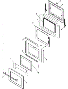 03 - Door parts for Jade Range RJRG3010A from AppliancePartsPros.com