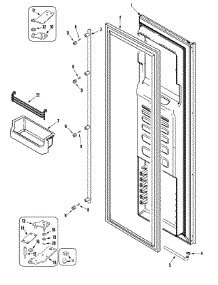 06 - Freezer Door (Rjrs4280d) parts for Jade Refrigerator RJRS4280D from AppliancePartsPros.com