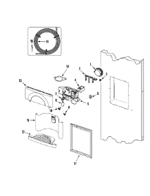 05 - Fountain parts for Jade Refrigerator RJRS4282B from AppliancePartsPros.com