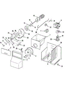 08 - Ice Bin parts for Jade Refrigerator RJRS4880A from AppliancePartsPros.com