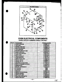 06 - Oven Electrical Components parts for Amana Range RJS369 from AppliancePartsPros.com
