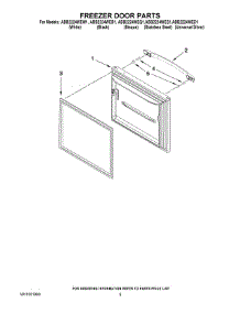 03 - Freezer Door Parts parts for Maytag Refrigerator ABB2224WEQ1 from AppliancePartsPros.com