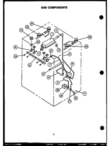 02 - Gas Components parts for Amana Range RJT369 from AppliancePartsPros.com
