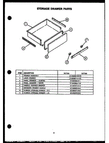 07 - Storage Drawer Parts parts for Amana Range RJT369 from AppliancePartsPros.com