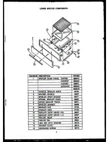 02 - Lower Broiler Components parts for Amana Range RKD394 from AppliancePartsPros.com