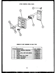 07 - Upper Control Panel Parts parts for Amana Range RKD394 from AppliancePartsPros.com